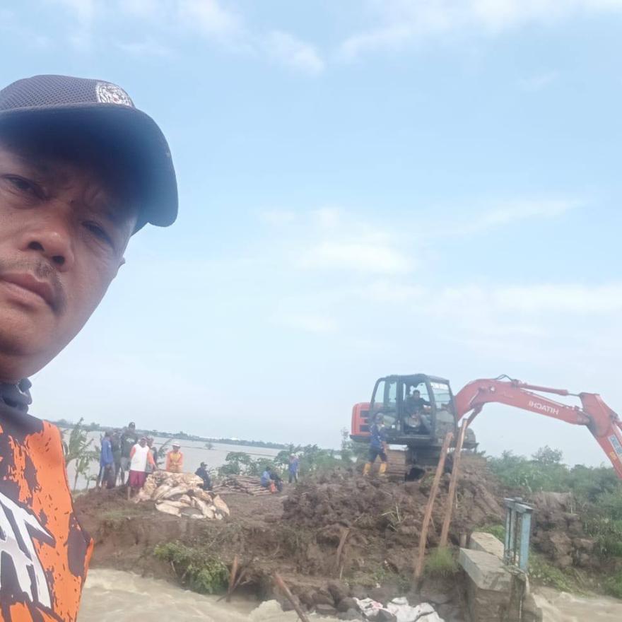 Situasi Tanggul Kali Cilet Mengalami Perubahan, Dari 2 Meter hingga kurang lebih hampir 10 m