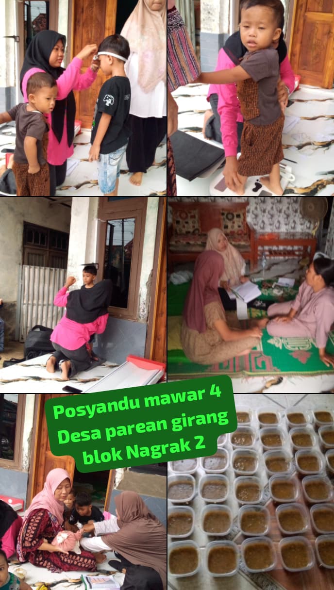 Kegiatan Posyandu Mawar 4 Desa Parean Girang Blok Nagrak II